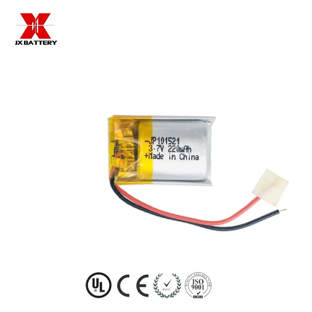 Customized Li Polymer Battery JP101521 220mAh 0.814Wh 3.7v Battery For Mini Toys